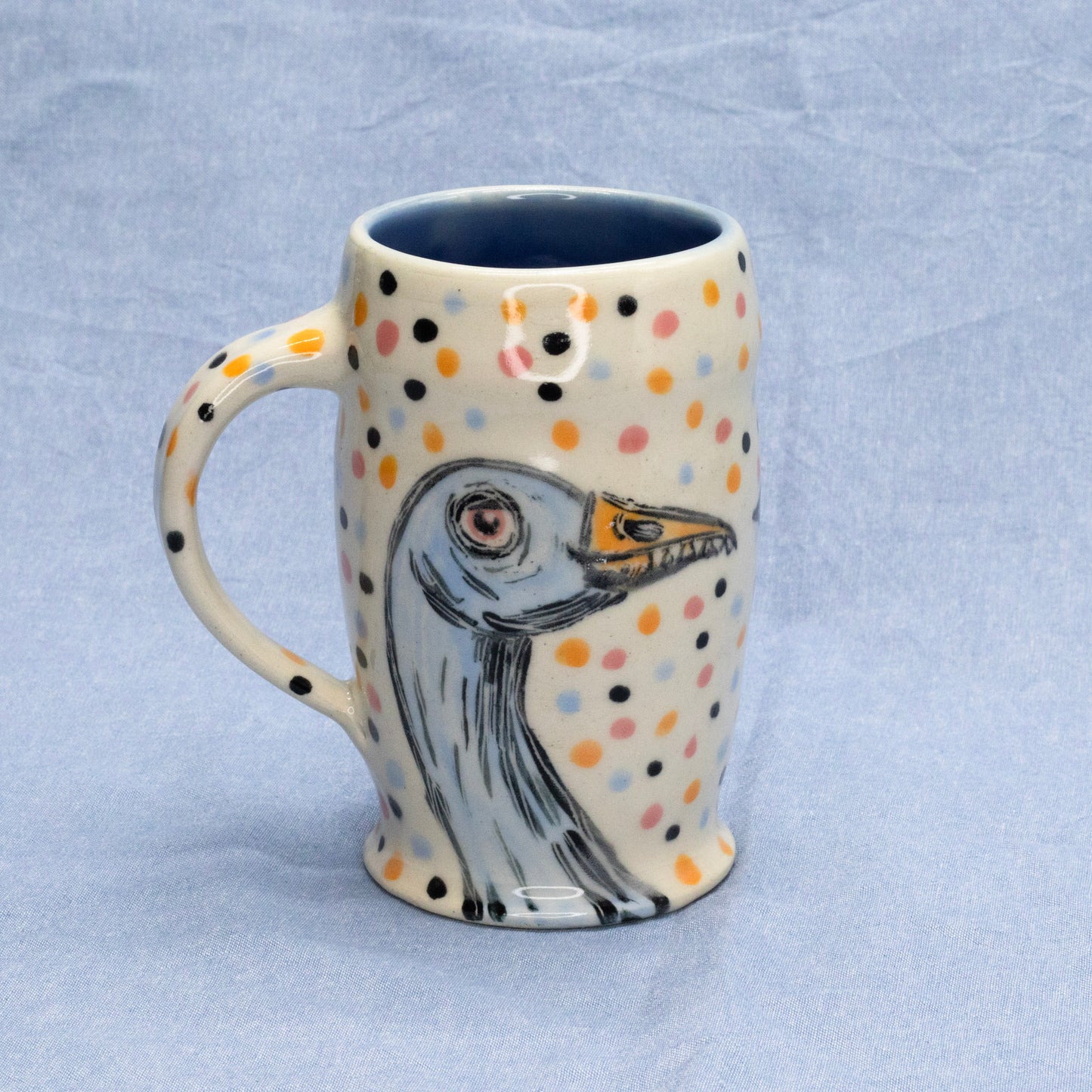 So Very Lucky Goose Cup by Frank Jacques