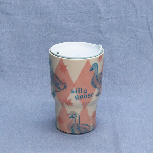 Silly Travel Tumbler #3 by City in Bloom Ceramics