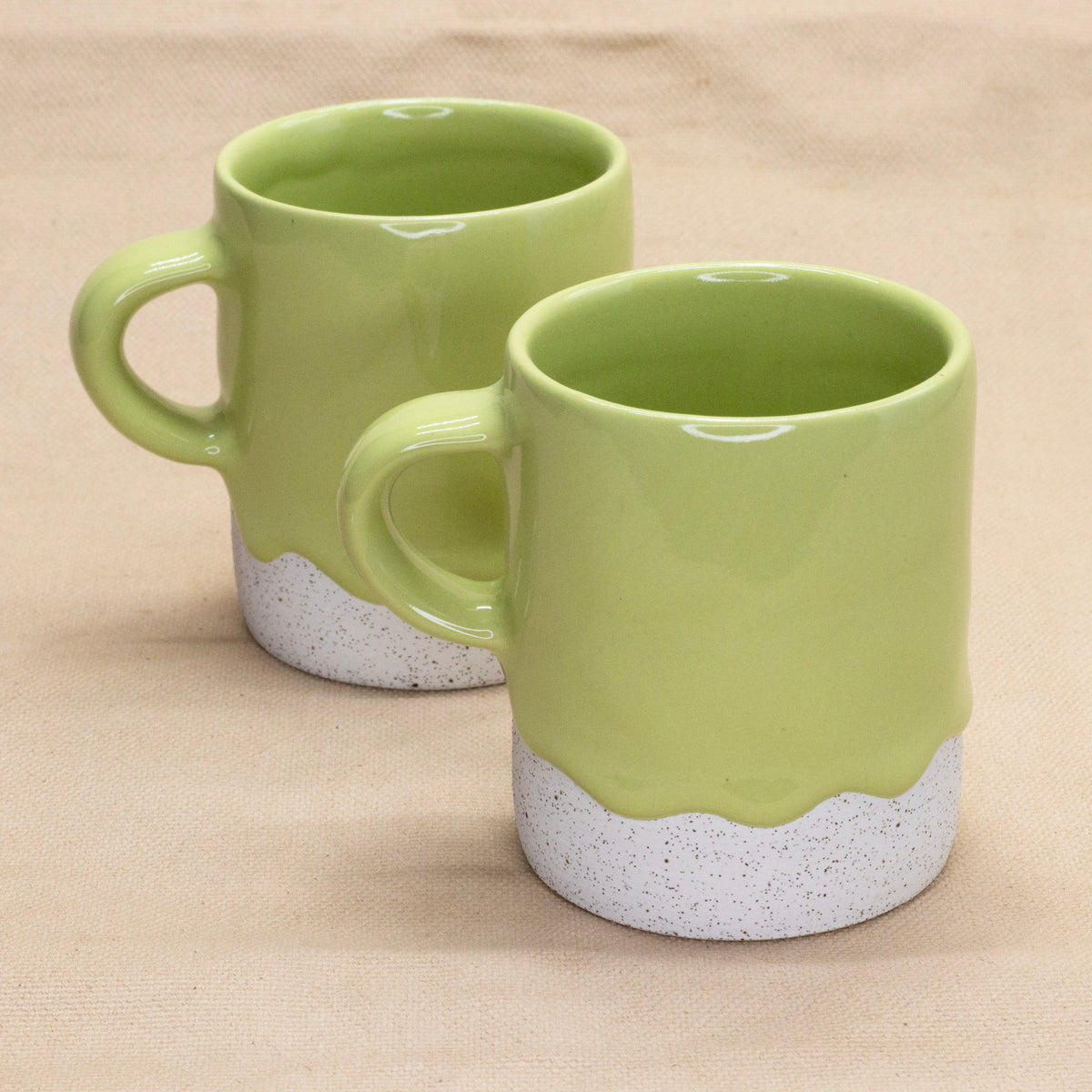 Cylinder Mug (Lime) by Drippy Pots