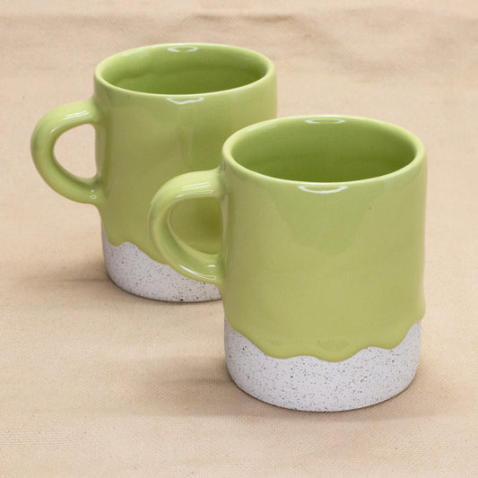 Cylinder Mug (Lime) by Drippy Pots