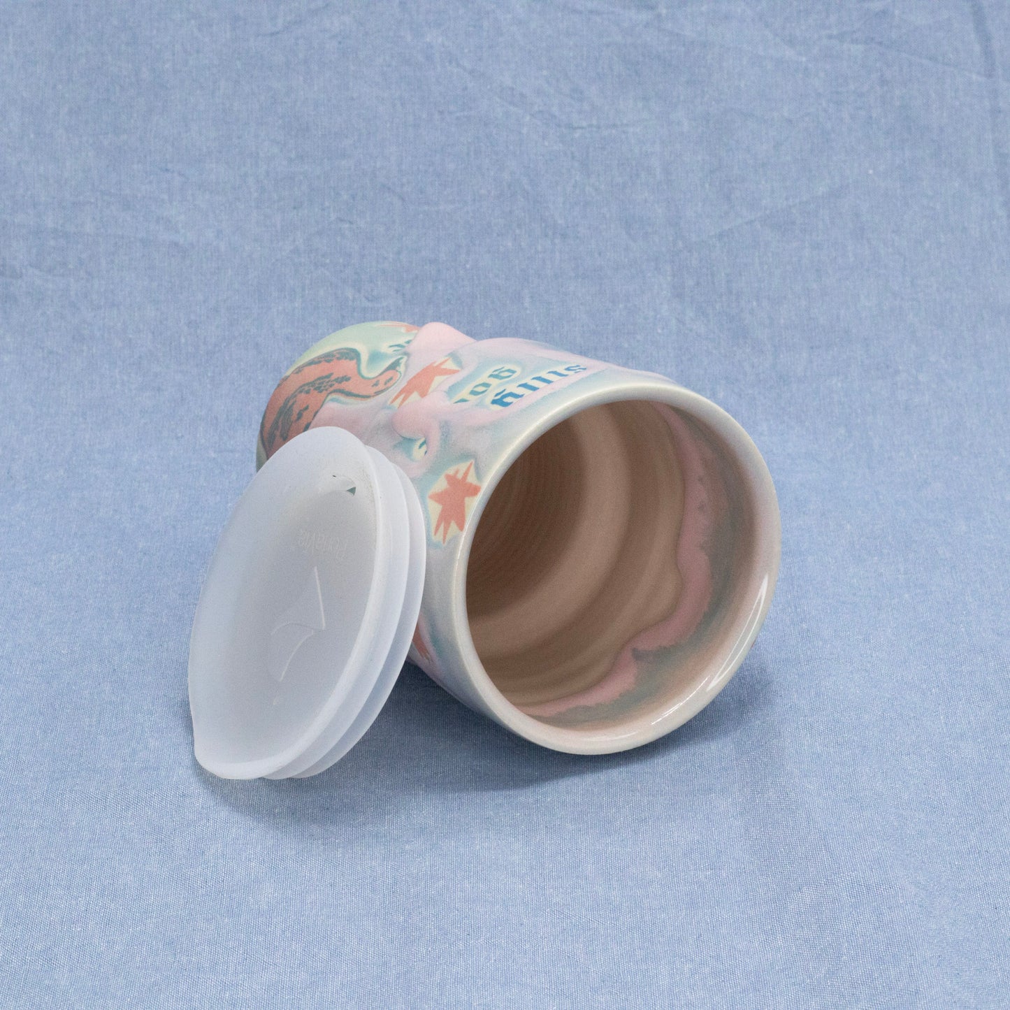 Silly Travel Tumbler #2 by City in Bloom Ceramics