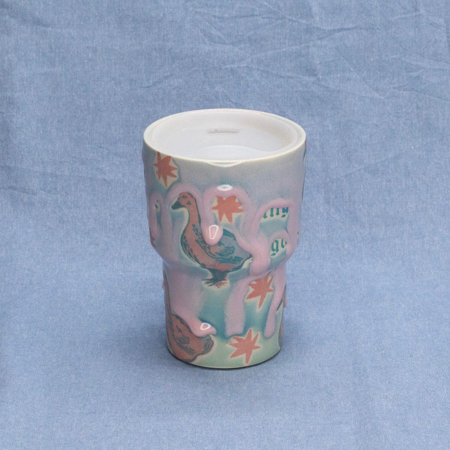 Silly Travel Tumbler #2 by City in Bloom Ceramics