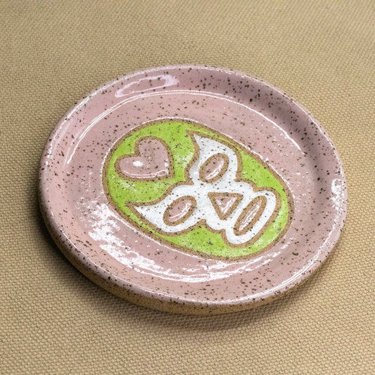 Luchadora Spoon Rest (Light Pink) by The Introverted Potter