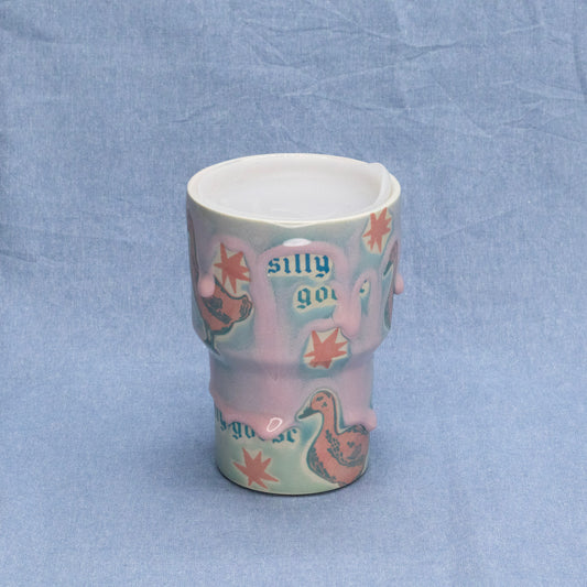 Silly Travel Tumbler #2 by City in Bloom Ceramics