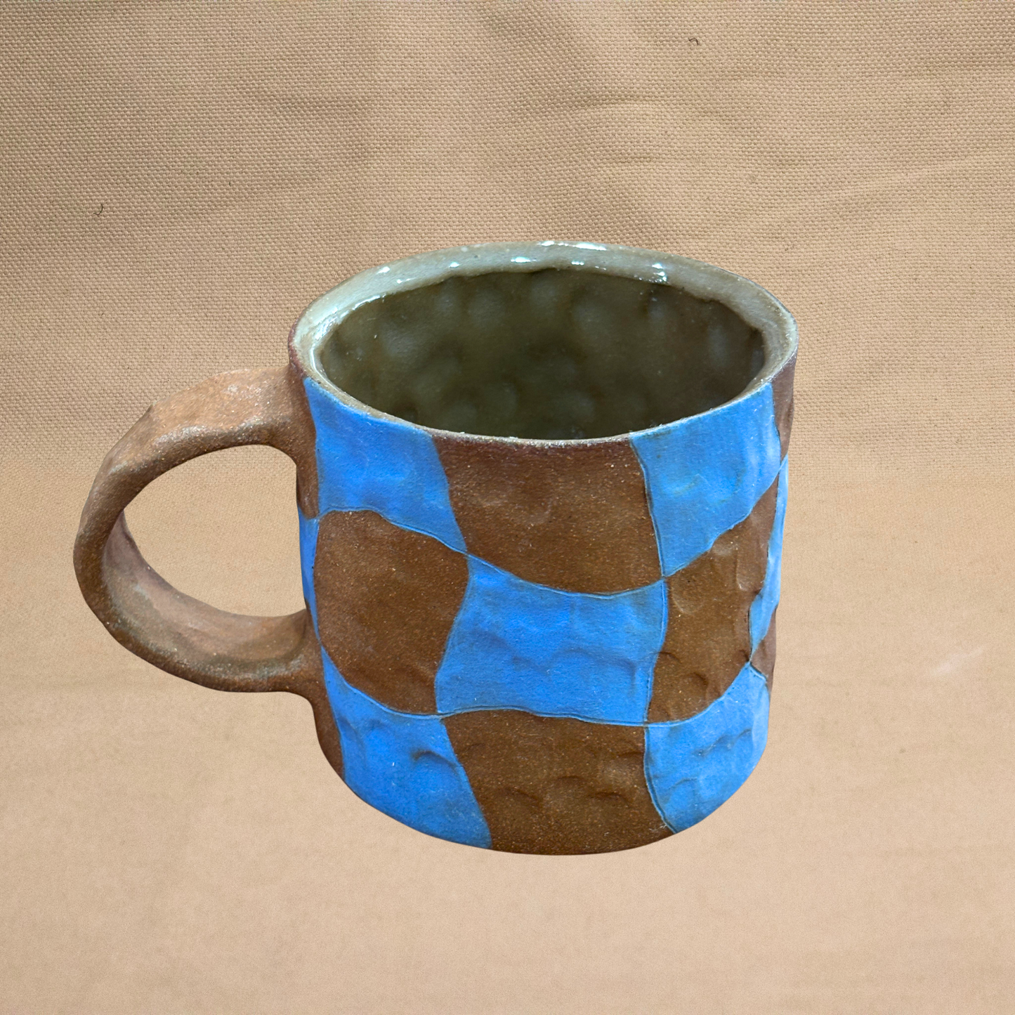 Checked Mug by Liz Leong