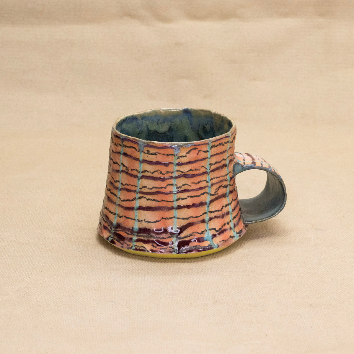 Hazy Plaid Mug by Deposit Unknown