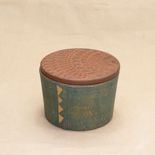 Salt Cellar (Jade/Yellow) by Functional Heirlooms