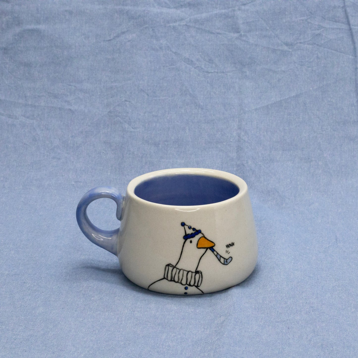 Clown Goose Mug by Mud Monster Clayworks
