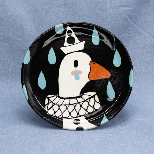 Sadly Bradly Dessert Plate by The Introverted Potter