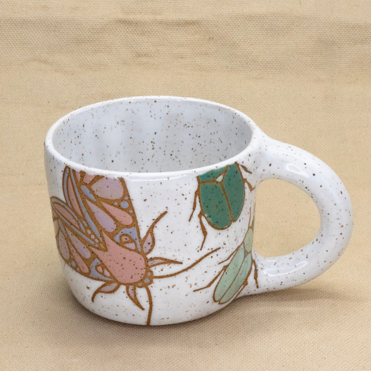 Bug and Moth Mug by Jess Wiseheart