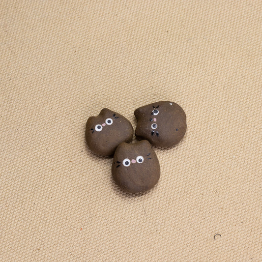 Chocolate Kitty Magnets by Hei Mao Studio