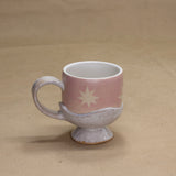 Small Pink Pedestal Mug by Lauren Semet