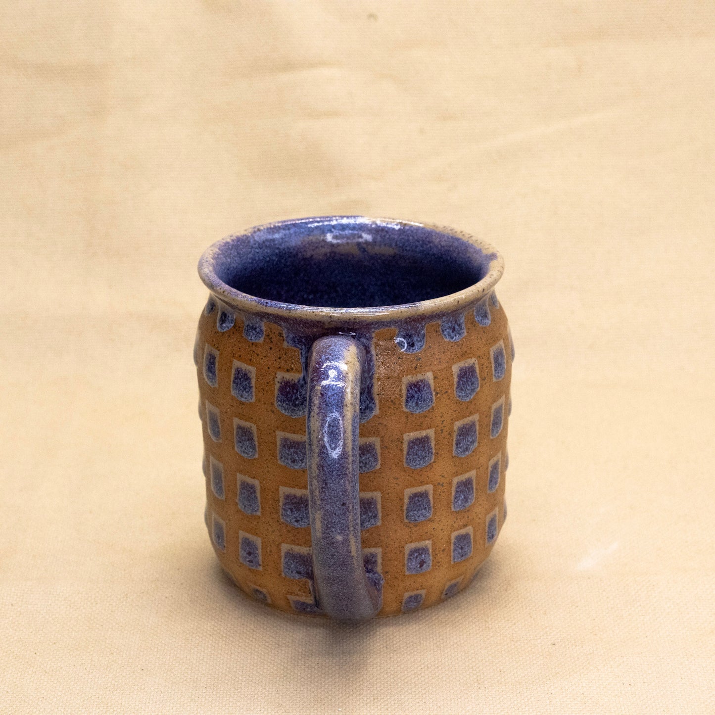 Black Cherry Lattice Flared Mug by Wrecky Designs