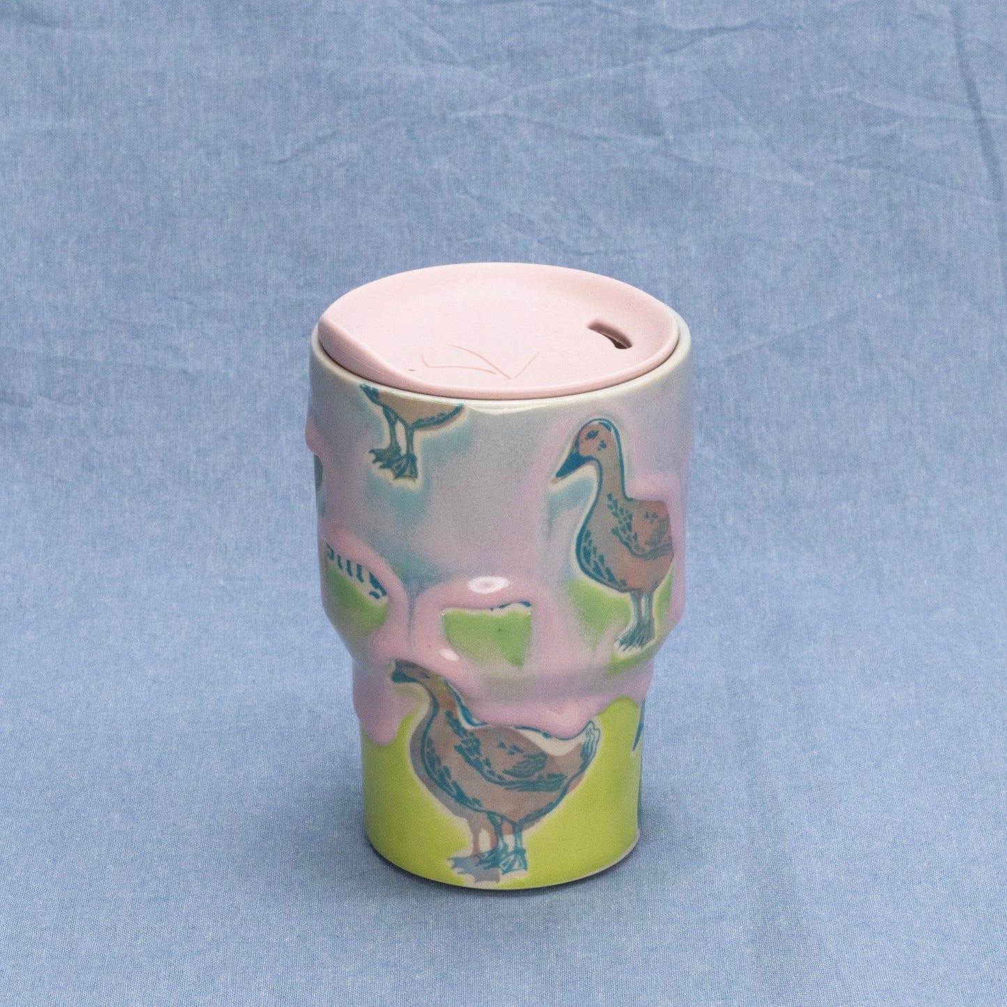 Silly Travel Tumbler #1 by City in Bloom Ceramics