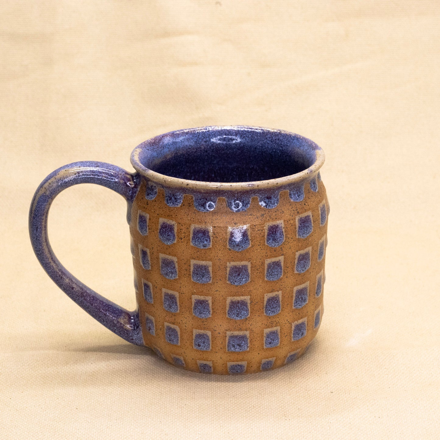 Black Cherry Lattice Flared Mug by Wrecky Designs