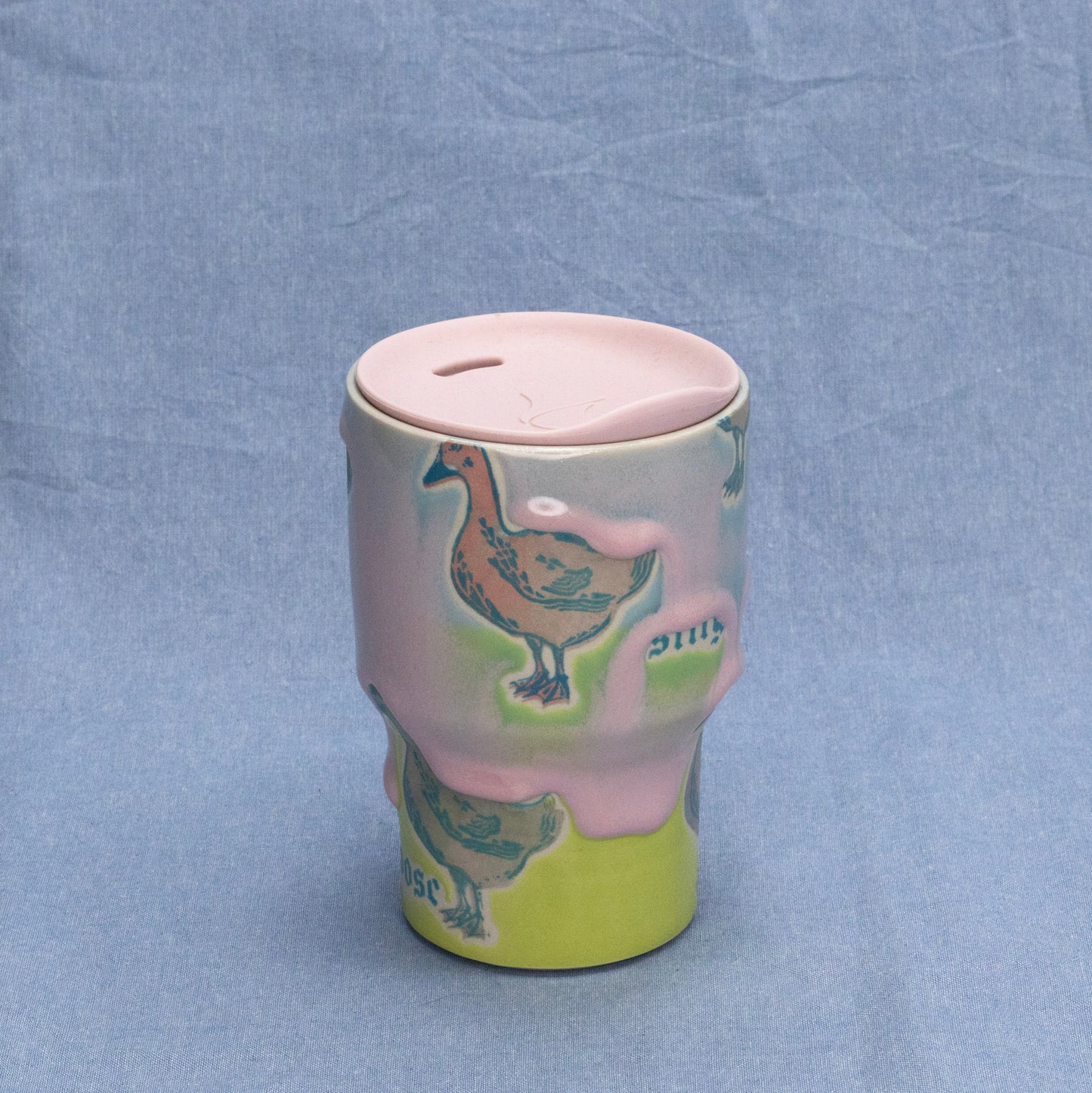 Silly Travel Tumbler #1 by City in Bloom Ceramics