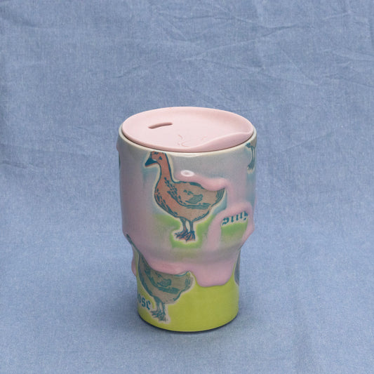 Silly Travel Tumbler #1 by City in Bloom Ceramics