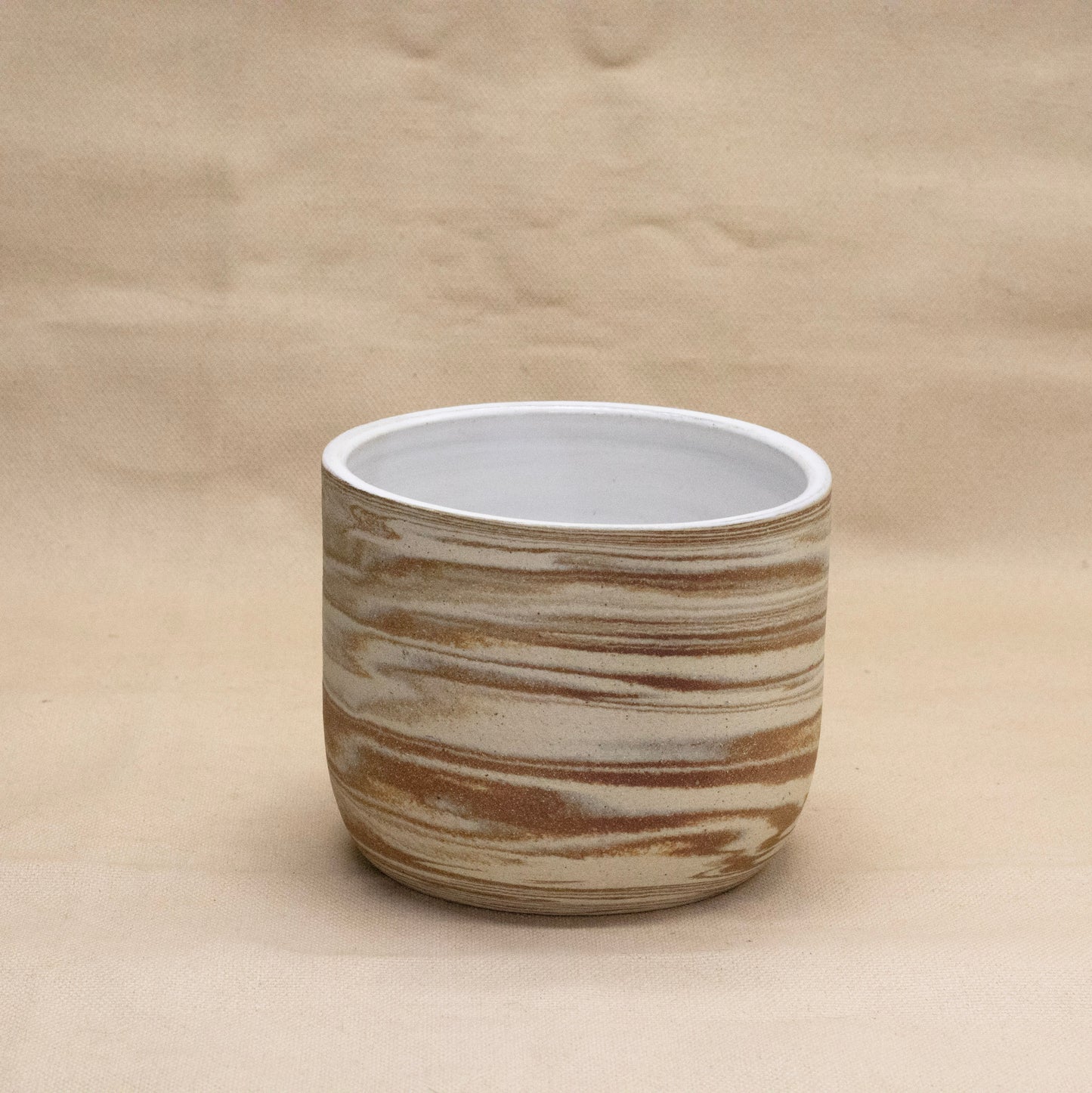 Round Planter (Glossy Interior) by Full Spectrum Ceramics