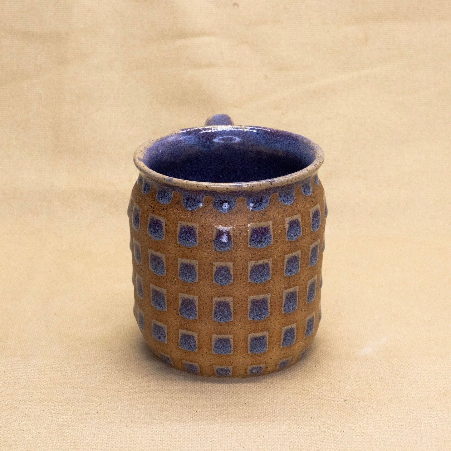 Black Cherry Lattice Flared Mug by Wrecky Designs