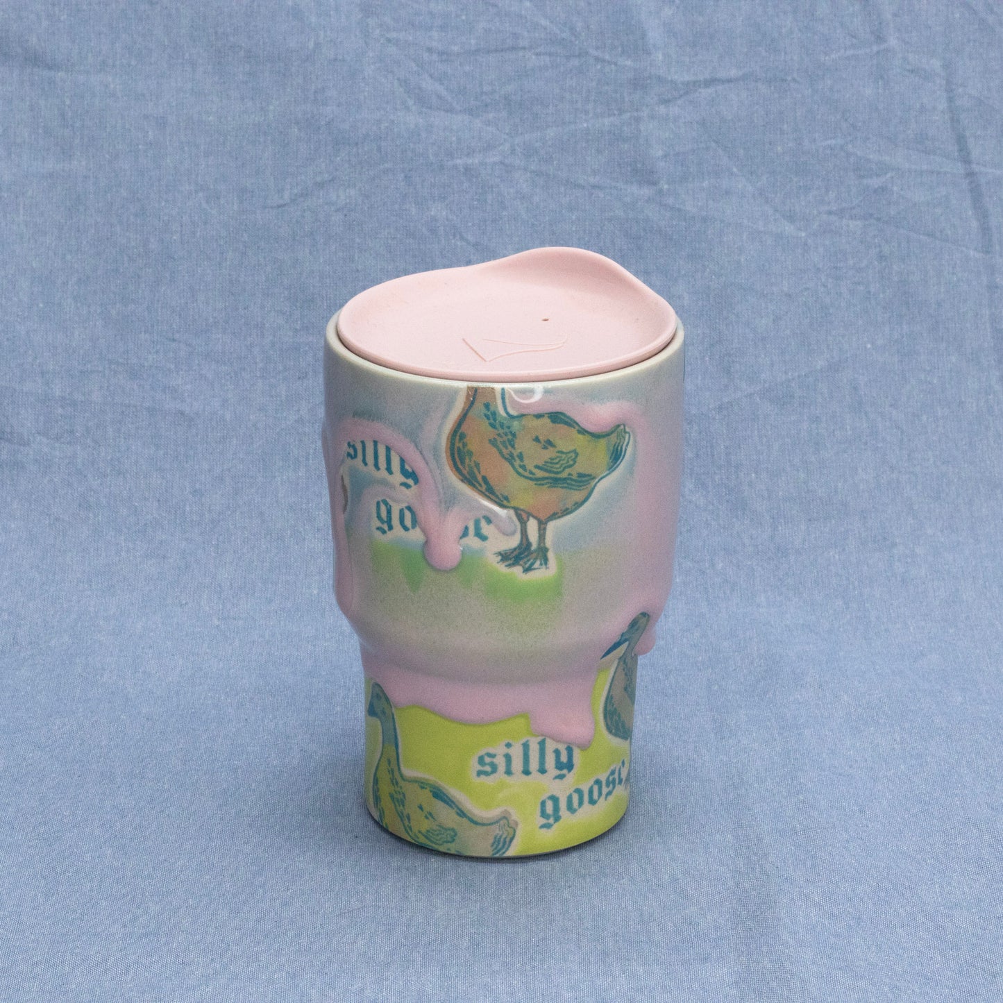 Silly Travel Tumbler #1 by City in Bloom Ceramics
