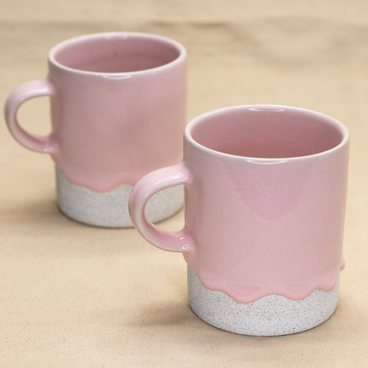 Cylinder Mug (Bubblegum) by Drippy Pots