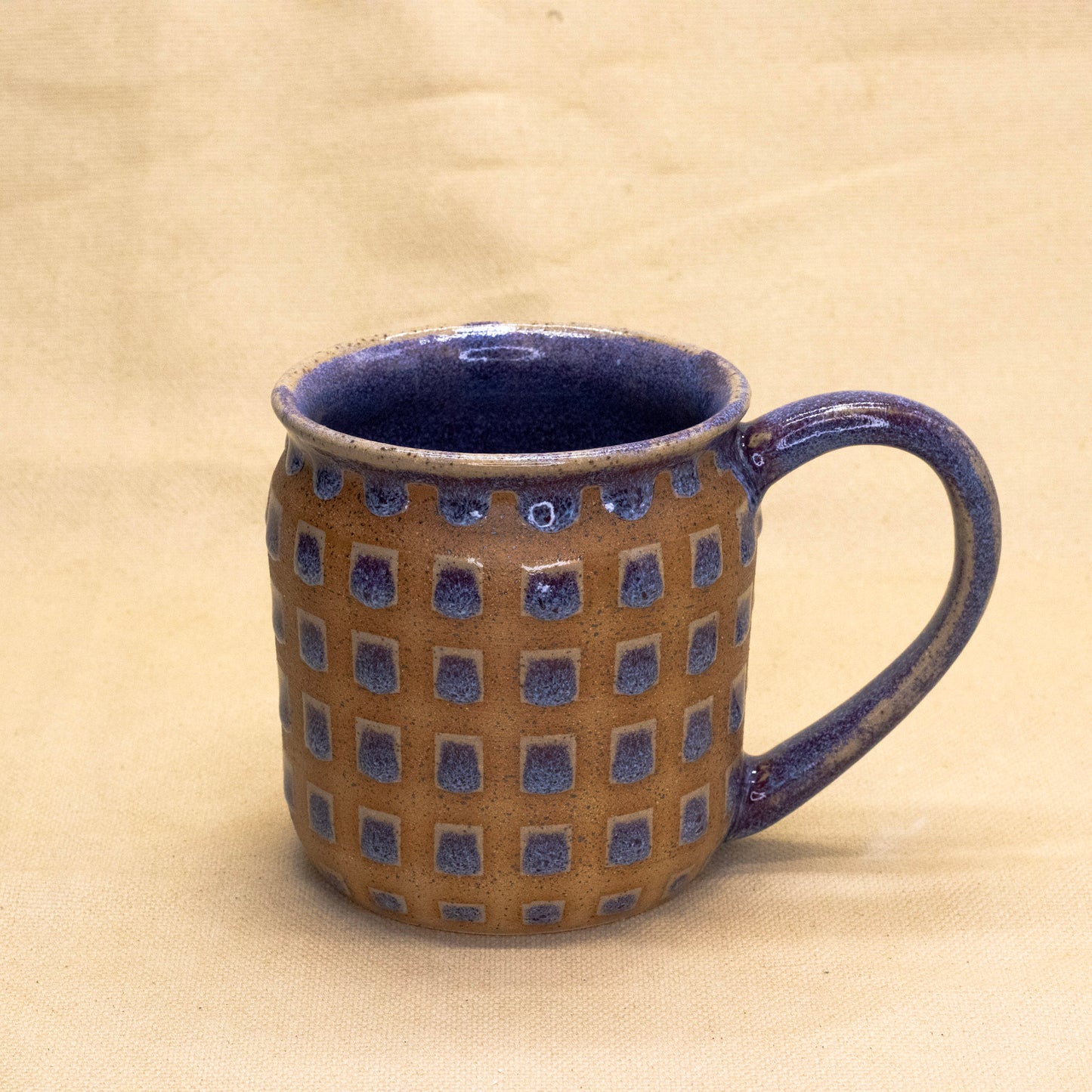 Black Cherry Lattice Flared Mug by Wrecky Designs