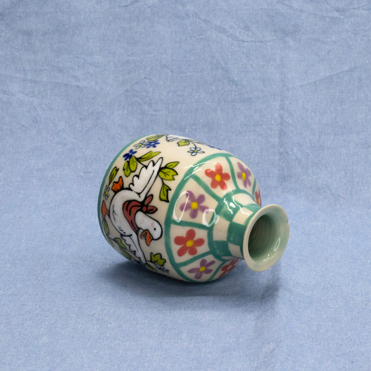 Silly Animals Mini Vase: Goose by Marianna D D King