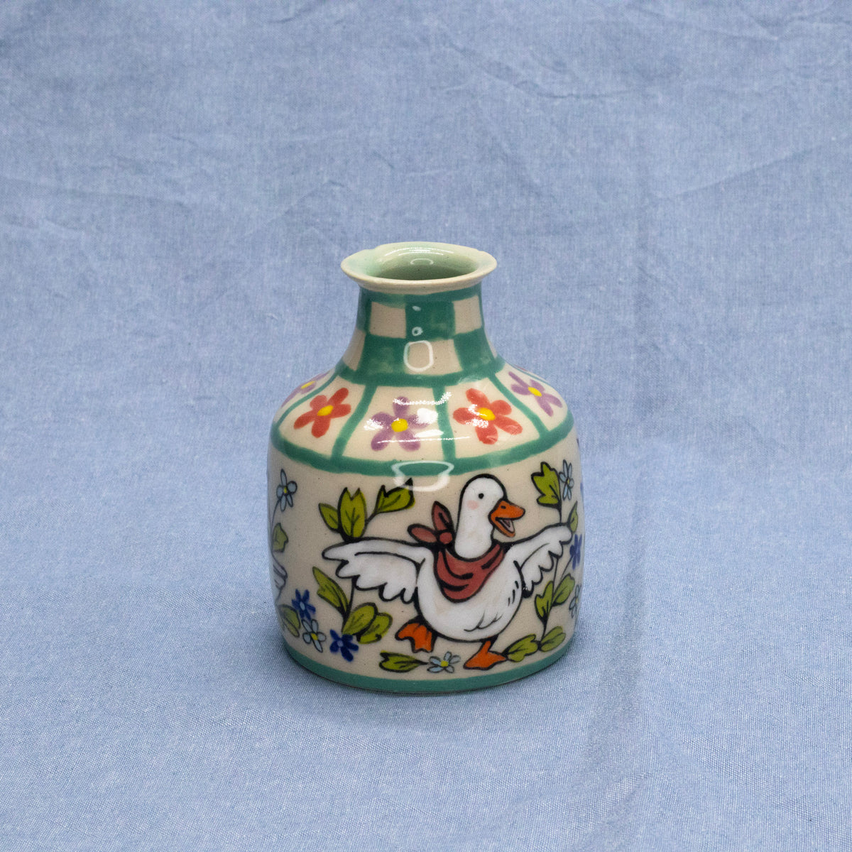 Silly Animals Mini Vase: Goose by Marianna D D King