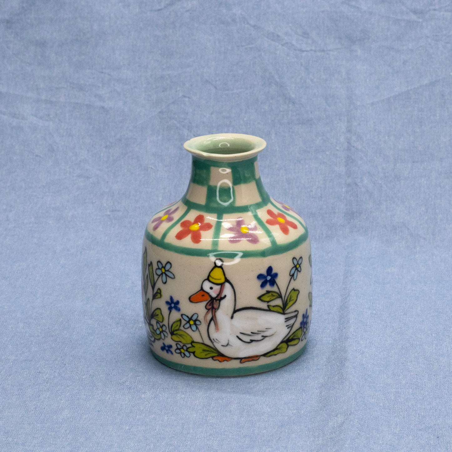 Silly Animals Mini Vase: Goose by Marianna D D King
