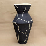 Map Vase (Black) by Hop & Jans Studio