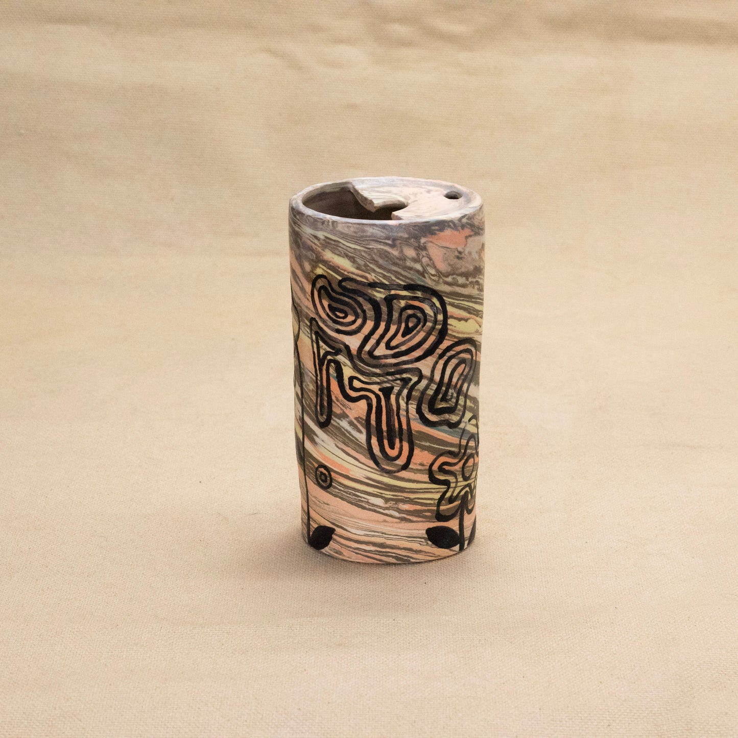 Marbled Travel Mug #2 by Jem Tong