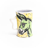 Green Burro Handled Cup by Frank Jacques