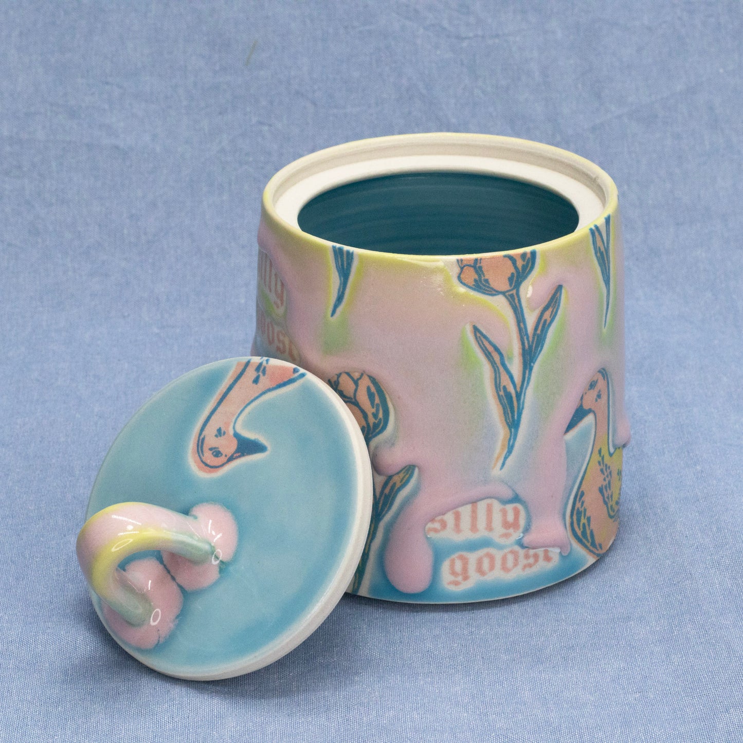 Silly Critter Sugar Jar by City in Bloom Ceramics