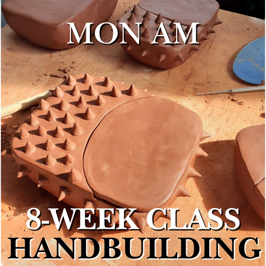 Summer Hand-building: Monday Mornings, 9:30am -12:30pm, June 1st - July 20th