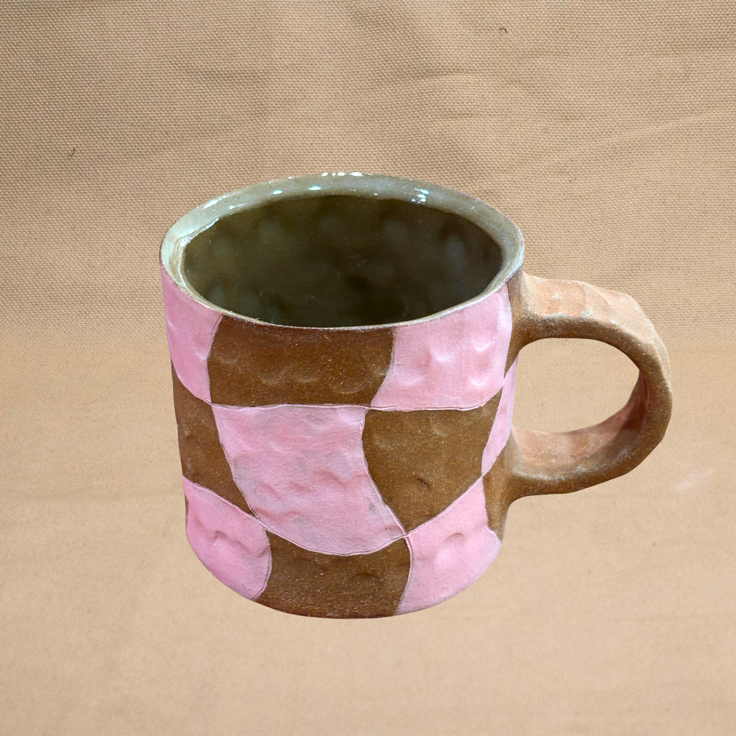 Checked Mug by Liz Leong