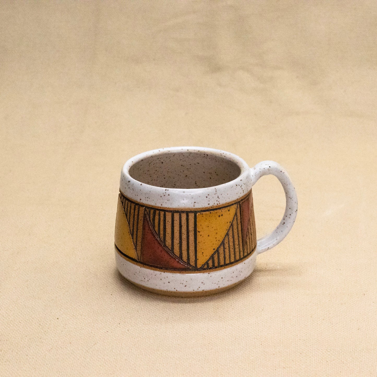Small Bridge Mug (Cedar/Wheat) by Sanctuary Ceramics
