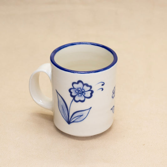 Clear Flower Mug (second) by Caterpillar Clay
