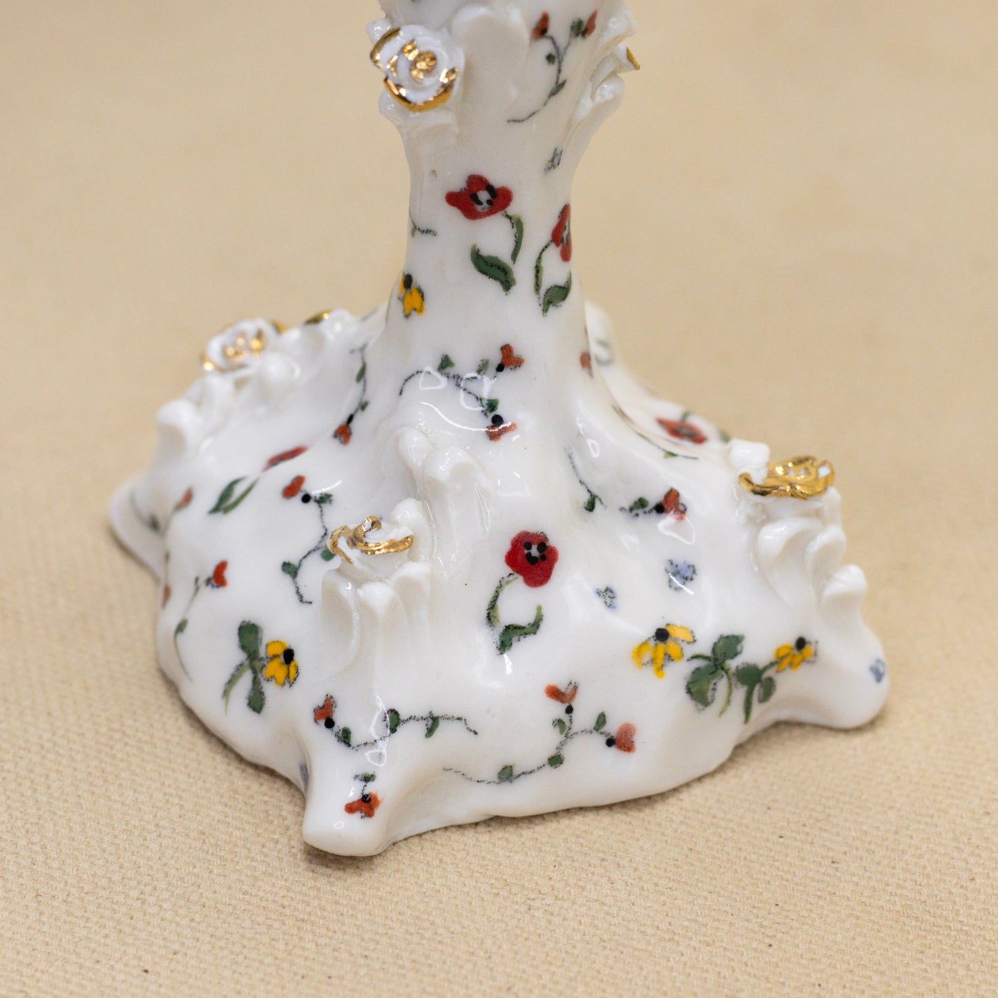 Secret Garden Candleholder (Gold) by Krista Cortese