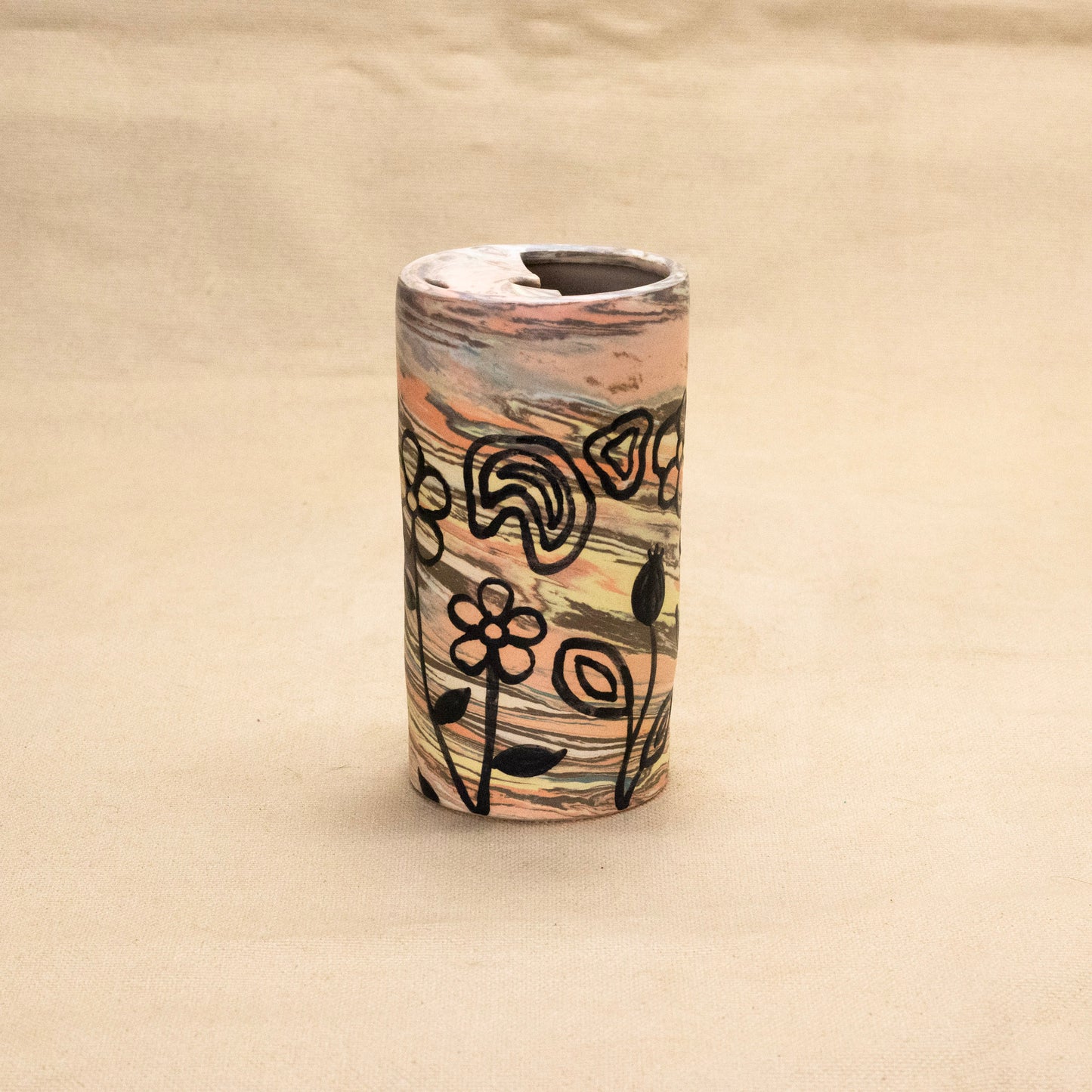 Marbled Travel Mug #2 by Jem Tong