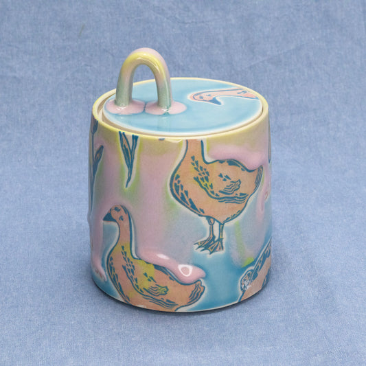 Silly Critter Sugar Jar by City in Bloom Ceramics