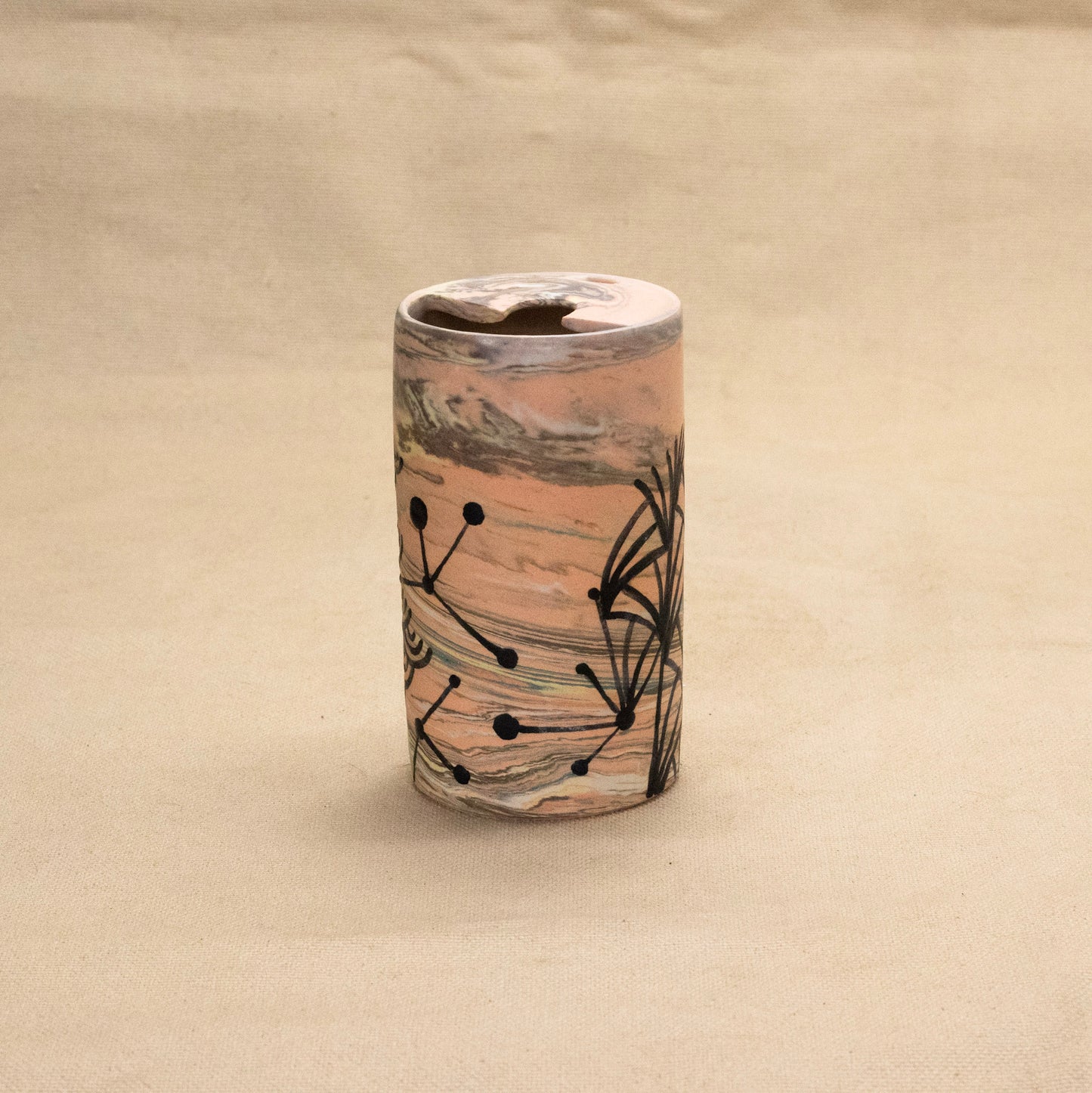 Marbled Travel Mug #1 by Jem Tong