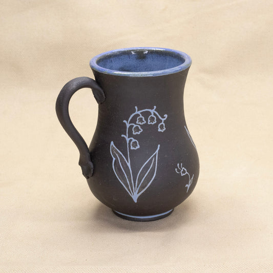 Blue Lily of the Valley Mug by Caterpillar Clay