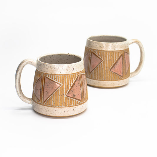 Hourglass Mug (Rhubarb) by Sanctuary Ceramics