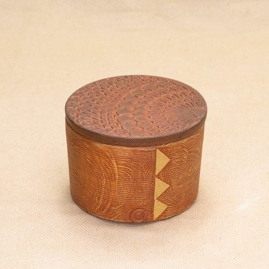 Salt Cellar (Red/Yellow) by Functional Heirlooms