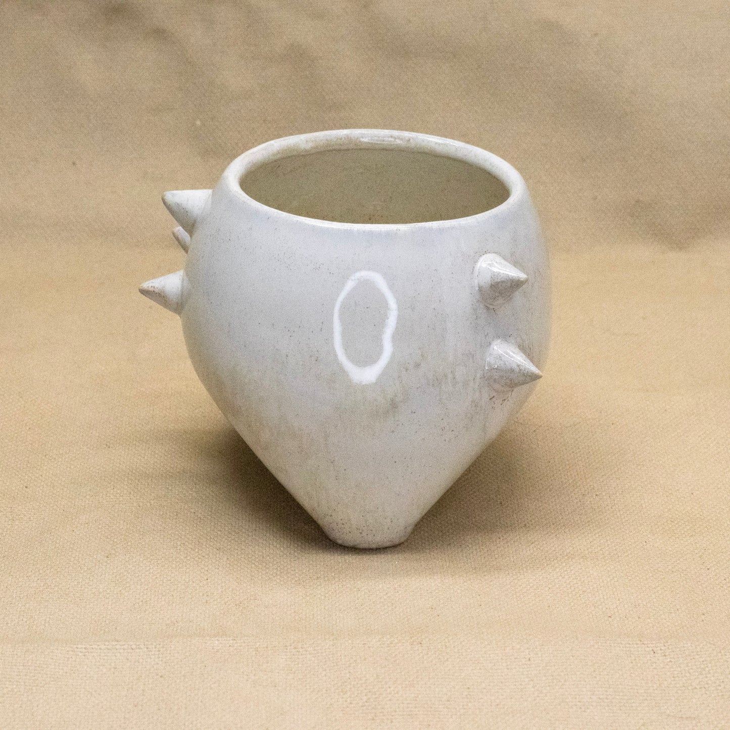 Silk White Spike Vase by Hunny Spyke