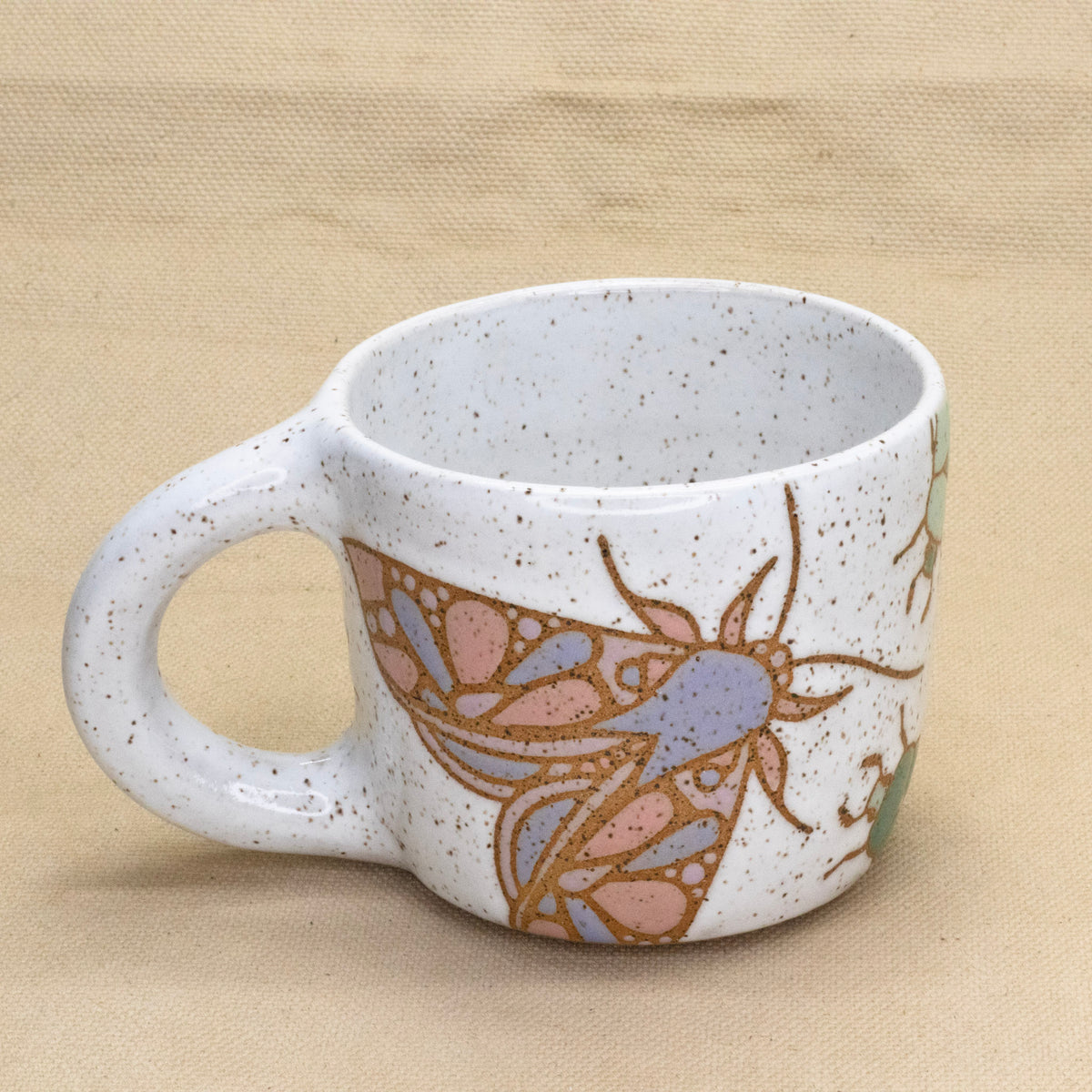 Bug and Moth Mug by Jess Wiseheart