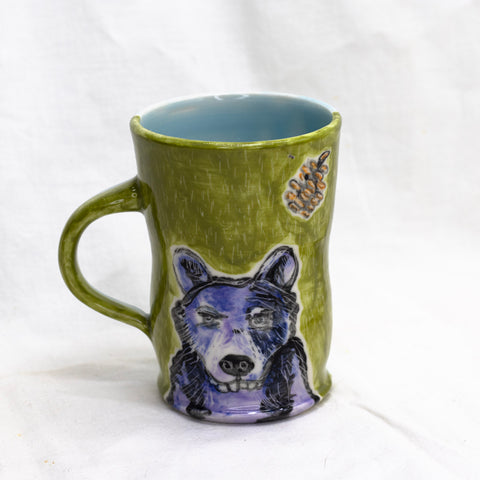 Pensive Purple Bear Cup