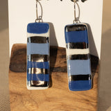 Banner Earrings #2 by Melted Porcelain