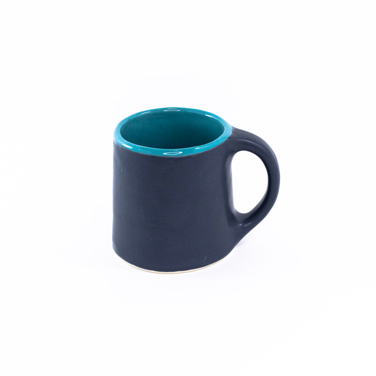 Charcoal and Turquoise Mug by Stacey Schultz