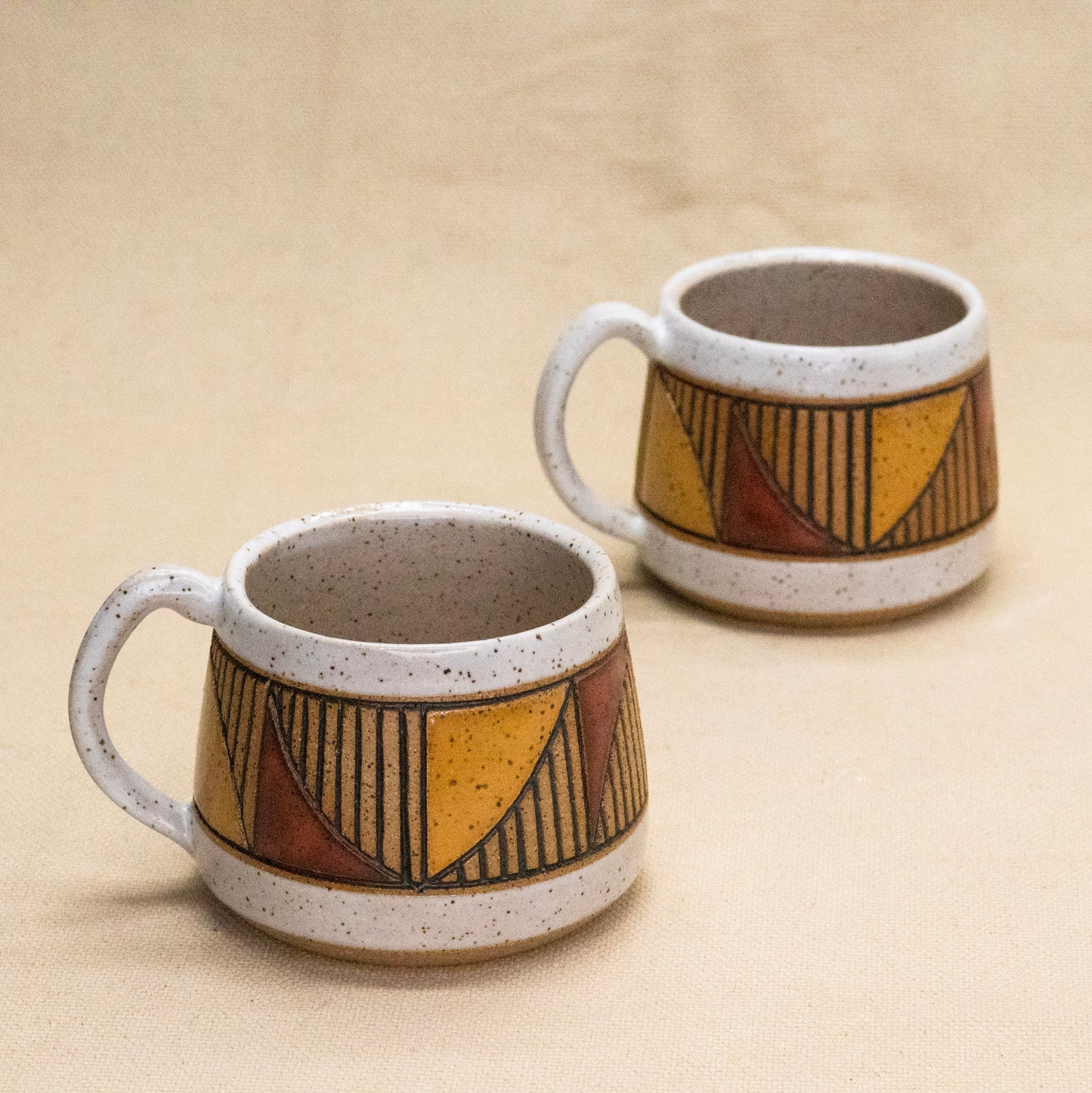 Small Bridge Mug (Cedar/Wheat) by Sanctuary Ceramics
